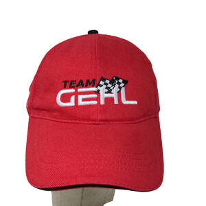 Team Gehl Men's Strapback IndyCar Series Hat Red Rahal Letterman Racing Logo